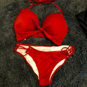 Red shade & shore Bikini